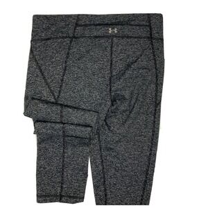 Under Armour Leggings Crop Athletic Fitness Mid-Rise Gray Women‎ Sz Large